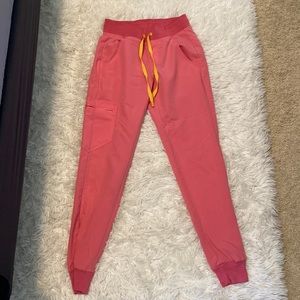 Figs pink joggers
